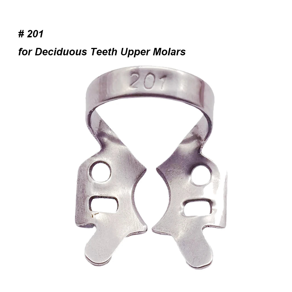 1Pc Dental Rubber Dam Clamps Endodontic Restorative Barrier Clips Stainless Steel Frame Holder for Molar Teeth Dentist Material