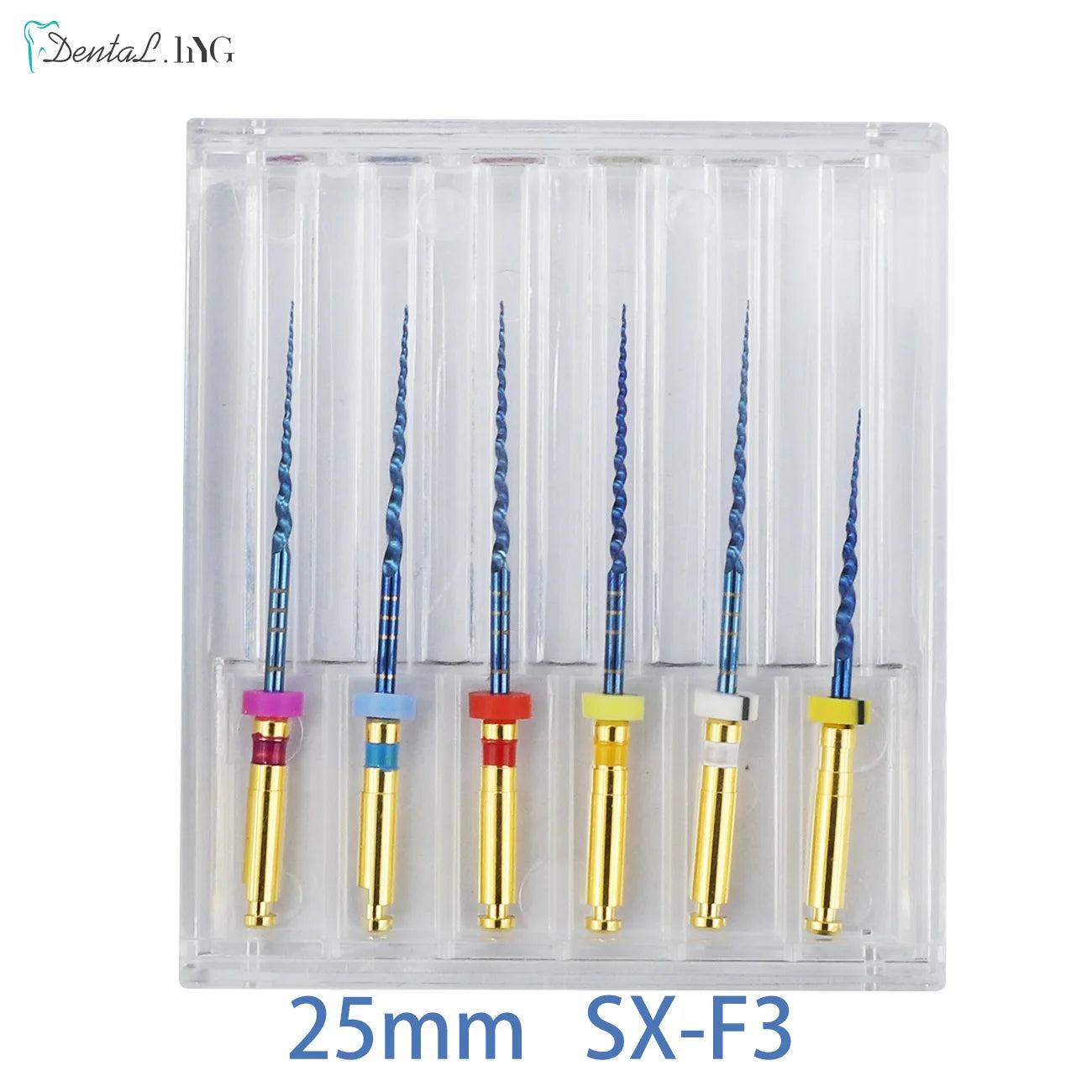 Dental SX-F3 Blue Files Nitinol Rotary Universal Engine Endodontic Anti-Fatigue Constant Needle Dentistry Root Canal Material
