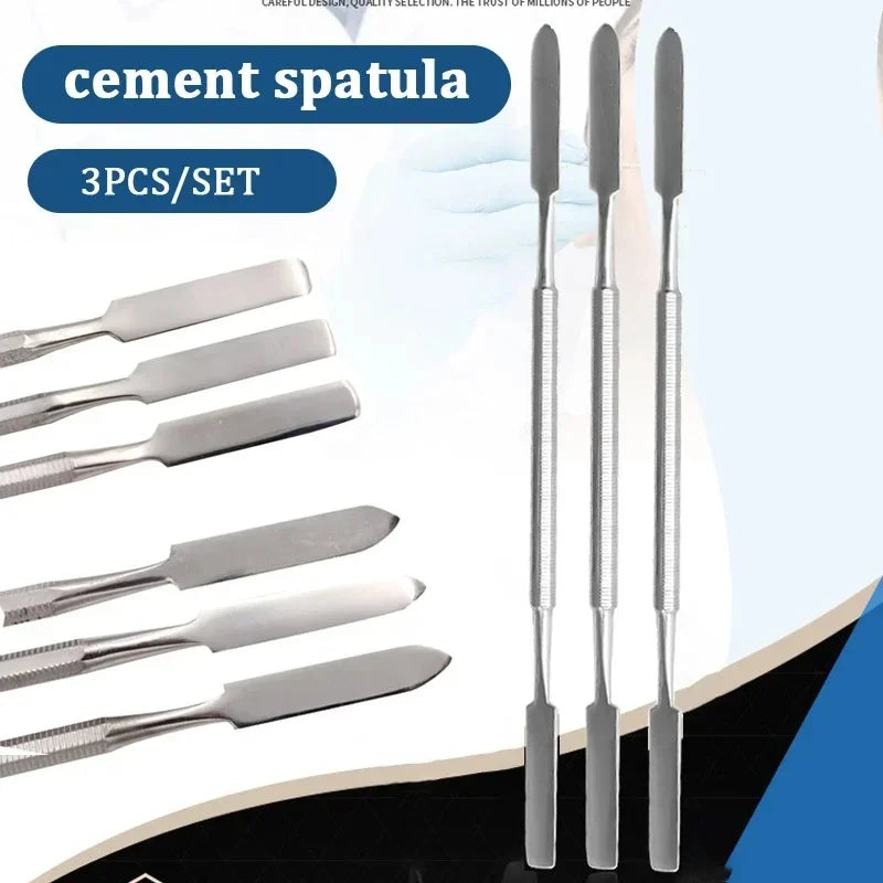 3pcs Stainless Steel Mixing Spatula Tool Spatuler Rod Dental Nail Art Makeup Foundation Eyeshadow Mixing Stick Color Tools