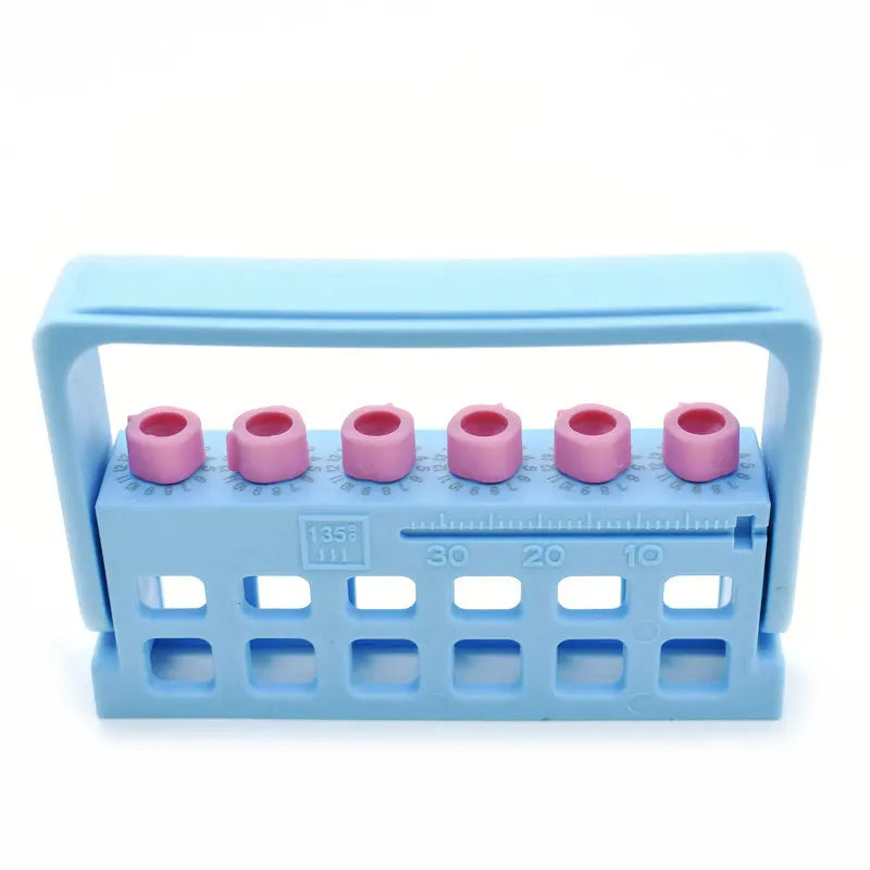 Dental Autoclavable Disinfection Record Times Endo Files Holder Box Instrument 6 Holes For Dentist Tool 1pcs