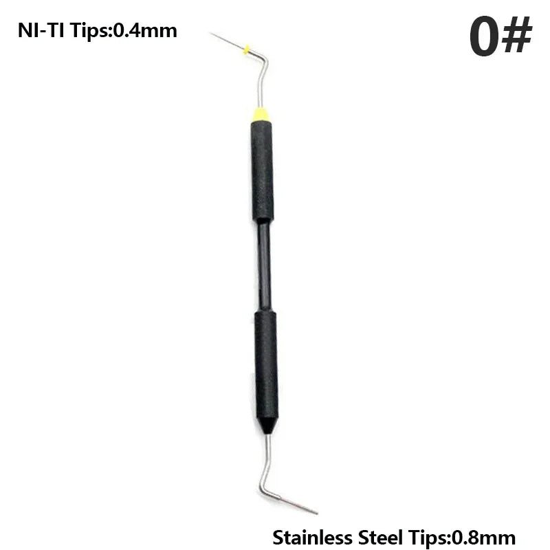 Dental Endodontic Hand Plugger Tip Instrument for Vertical Condensation Root Canal Filling and Obturation Presser Tool