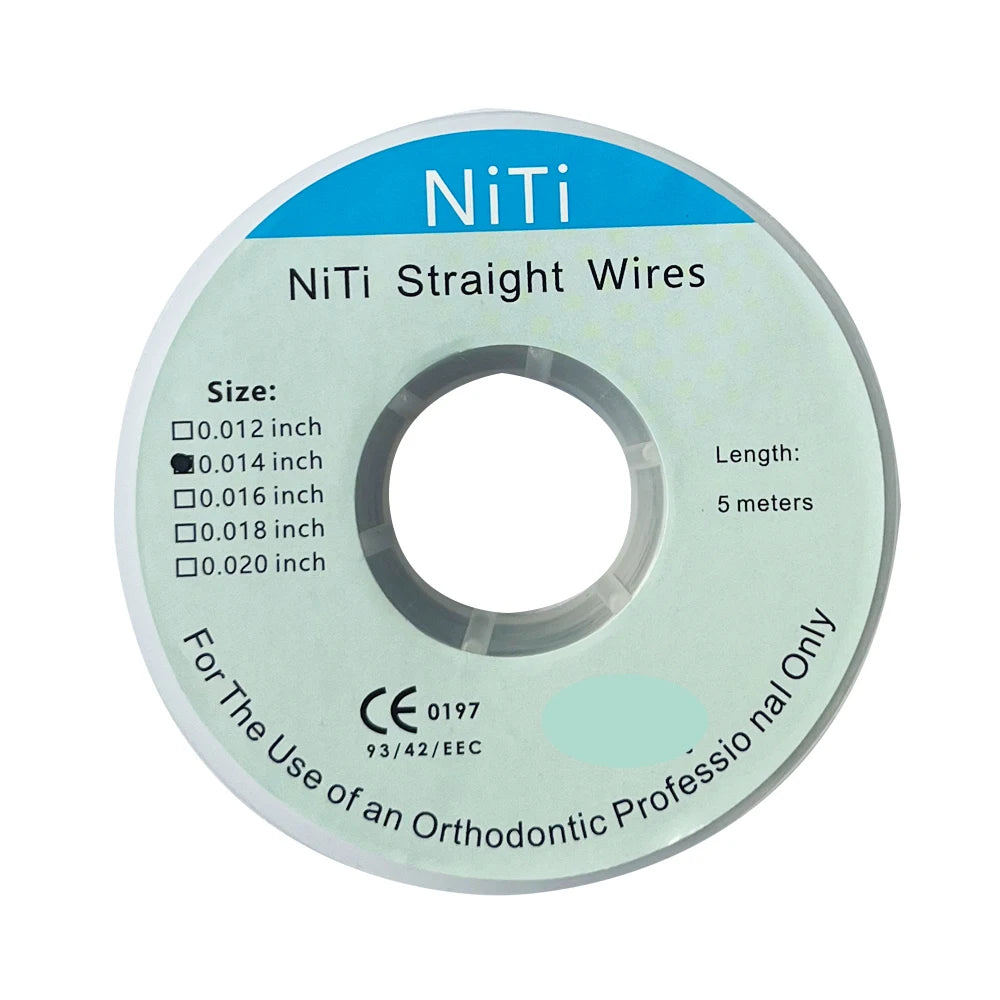 Dental Arch Dental Orthodontic Wire Niti STRAIGHT WIRES 0.012/0.014/0.016/0.018/0.020inch Length 5M Dentistry Tools