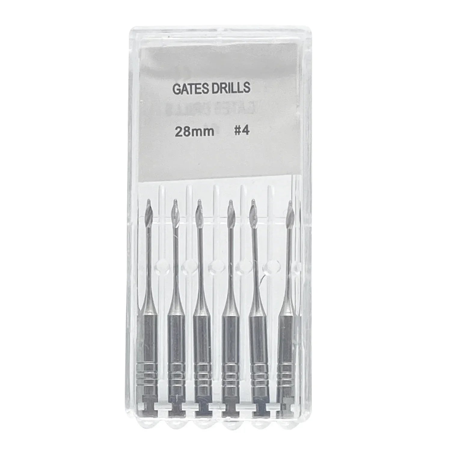 6Pcs/Pack Dental Endodontic Peeso Reamer Gates Drill Glidden Rotary 28mm 32mm Engine Use Stainless Steel Endo Files #1-6 Dentist