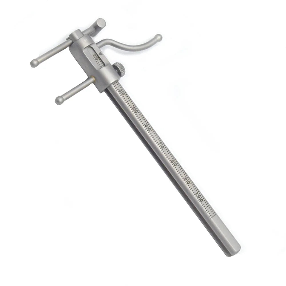 Stainless Steel Dental Orthodontic Caliper for Chin Implant Measurement  0-100mm Sliding Measuring Ruler