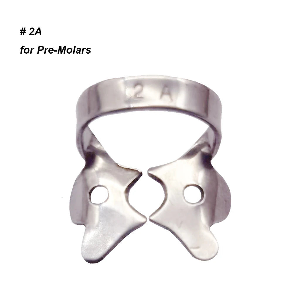 1Pc Dental Rubber Dam Clamps Endodontic Restorative Barrier Clips Stainless Steel Frame Holder for Molar Teeth Dentist Material