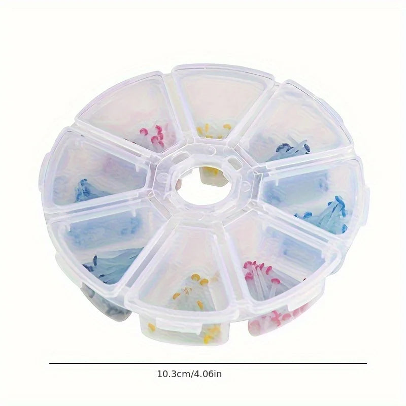 200Pcs/Box Dental Fiber Post Drills Screw/Straight Post Quartz Glass Thread Pile Kit Root Canal Restorative Materials