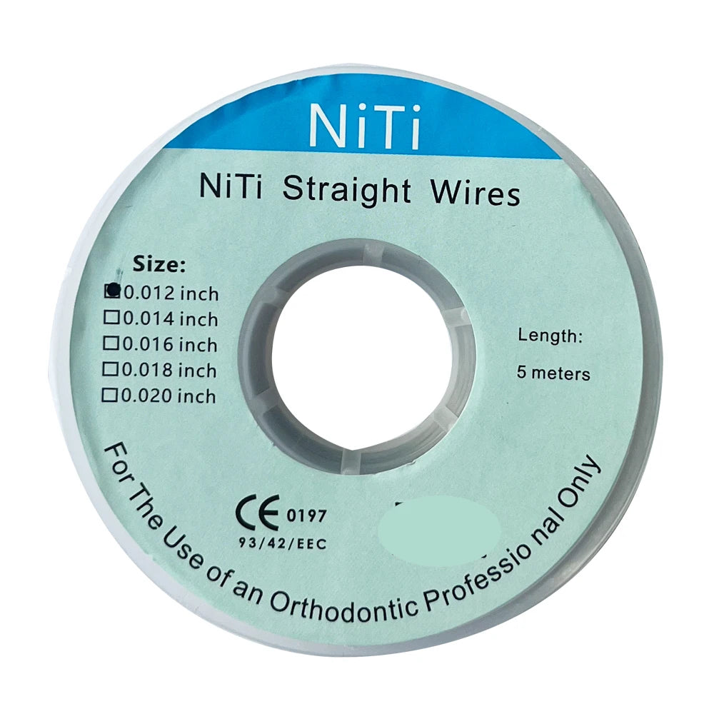 Dental Arch Dental Orthodontic Wire Niti STRAIGHT WIRES 0.012/0.014/0.016/0.018/0.020inch Length 5M Dentistry Tools