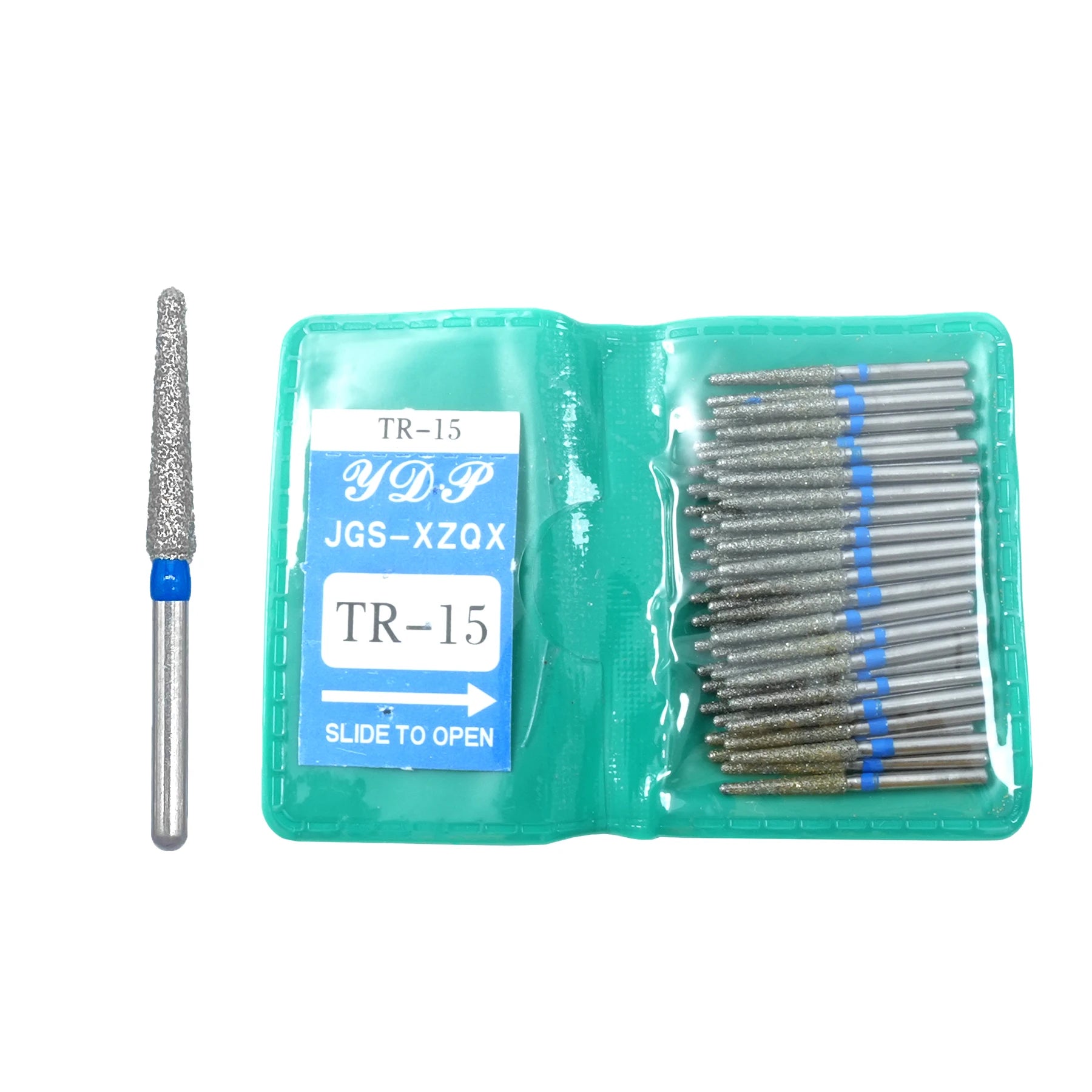 50Pcs/Bag Dental Diamond High Speed Burs for Polishing Smoothing 1.6MM High Quality Polishing Drill Dental Tools Odontología