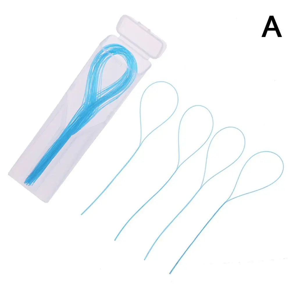 Dental Floss Threaders Needle Tooth Brackets Wire Holders Between Orthodontic Bridges Traction Braces Dentist Oral Cleaning Tool
