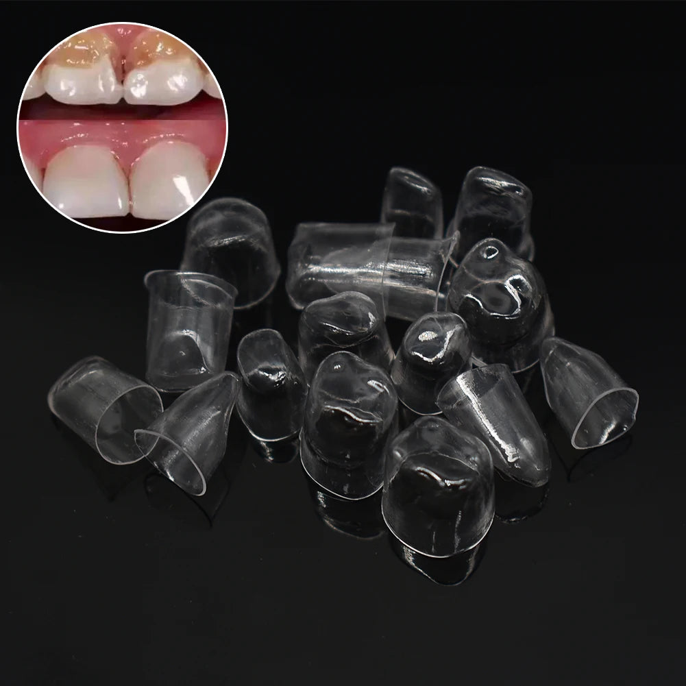 64pcs/box Dental Transparent Pre-crown Dental Crown Deciduous Teeth of Adult or Child Dentist Lab Tools 1.910 1.912 Preformed Cr