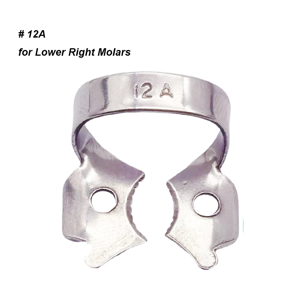 1Pc Dental Rubber Dam Clamps Endodontic Restorative Barrier Clips Stainless Steel Frame Holder for Molar Teeth Dentist Material