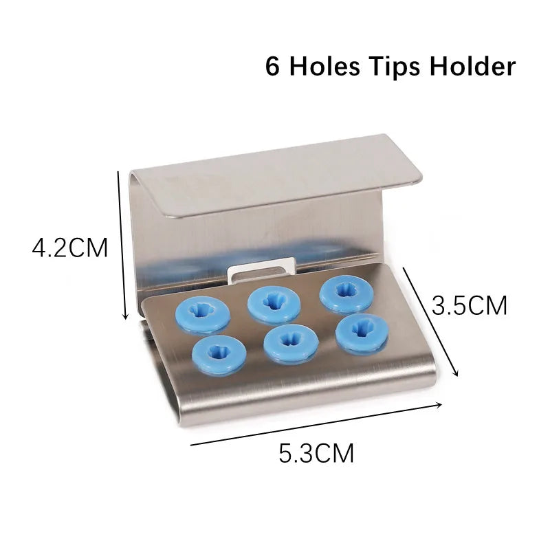 6/8/12/30 Holes Dental Scaler Tips Holder Implant Drills Organizer Bone Bur Block Box Disinfection Storage Case Stand Autoclave