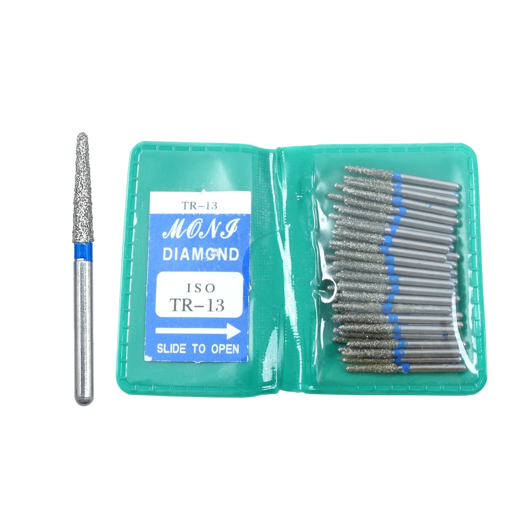 50Pcs/Bag Dental Diamond High Speed Burs for Polishing Smoothing 1.6MM High Quality Polishing Drill Dental Tools Odontología