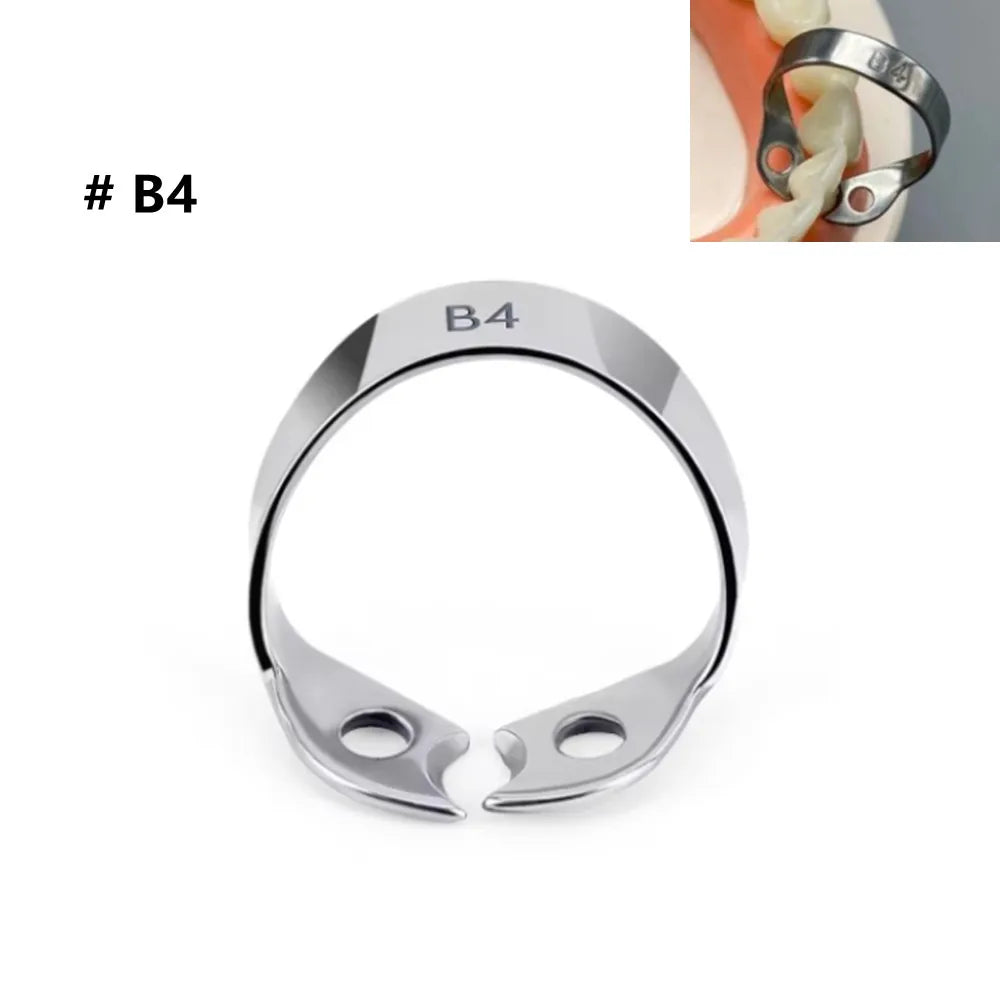 1Pc Dental Rubber Dam Clamps Endodontic Restorative Barrier Clips Stainless Steel Frame Holder for Molar Teeth Dentist Material