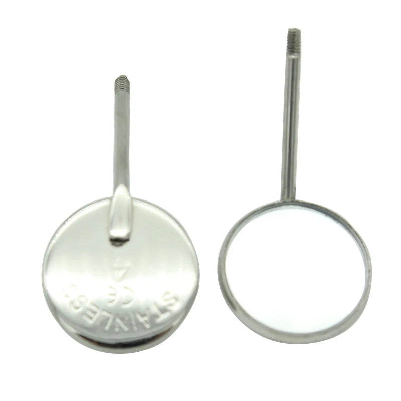 12pcs/set Dental Mouth Mirror Reflector Dentist Equipment Stainless Steel Dental Mouth Mirror Oral Care Tool Set Dental Lab