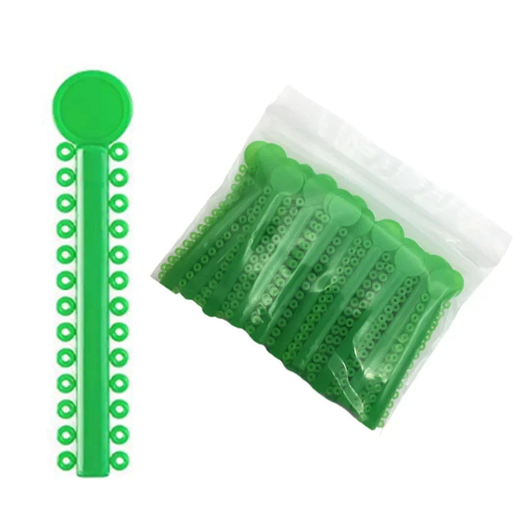 40Sticks=1040PCS Dental Orthodontic Elastic Ligature Ties Bands Ring for teeth Braces Dentist Ligating Gun Placer Tool Ortho
