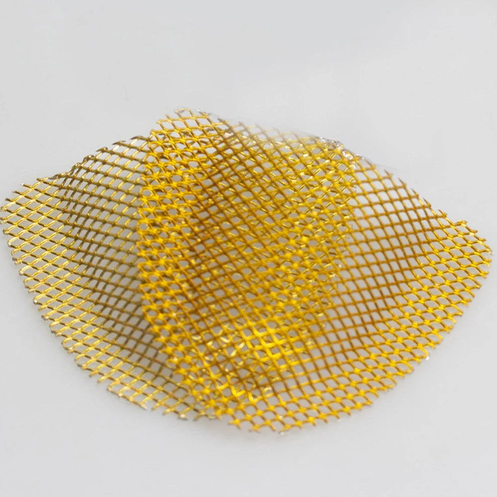 20Pcs Dental Metal Palatal Golden Reinforcement Mesh For Acrylic Partial Denture Upper Lower Dentistry Dentists Materials
