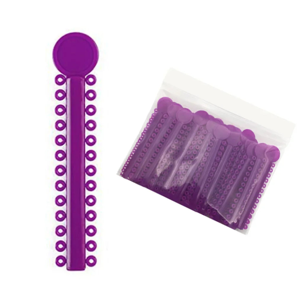 40Sticks=1040PCS Dental Orthodontic Elastic Ligature Ties Bands Ring for teeth Braces Dentist Ligating Gun Placer Tool Ortho