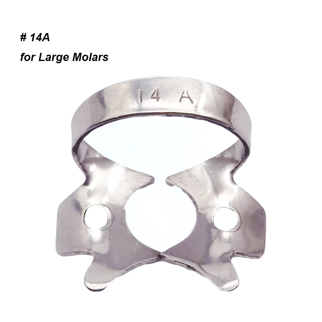 1Pc Dental Rubber Dam Clamps Endodontic Restorative Barrier Clips Stainless Steel Frame Holder for Molar Teeth Dentist Material