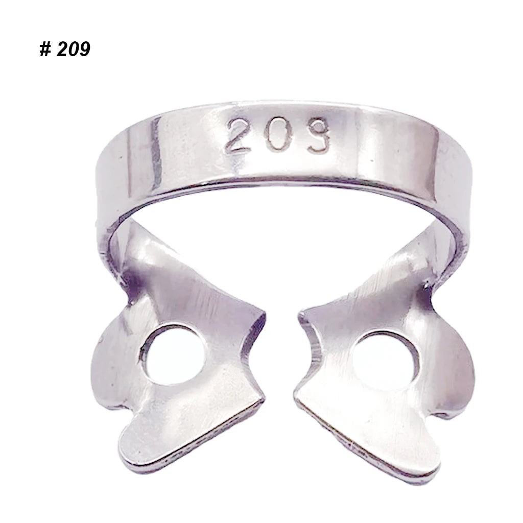 1Pc Dental Rubber Dam Clamps Endodontic Restorative Barrier Clips Stainless Steel Frame Holder for Molar Teeth Dentist Material