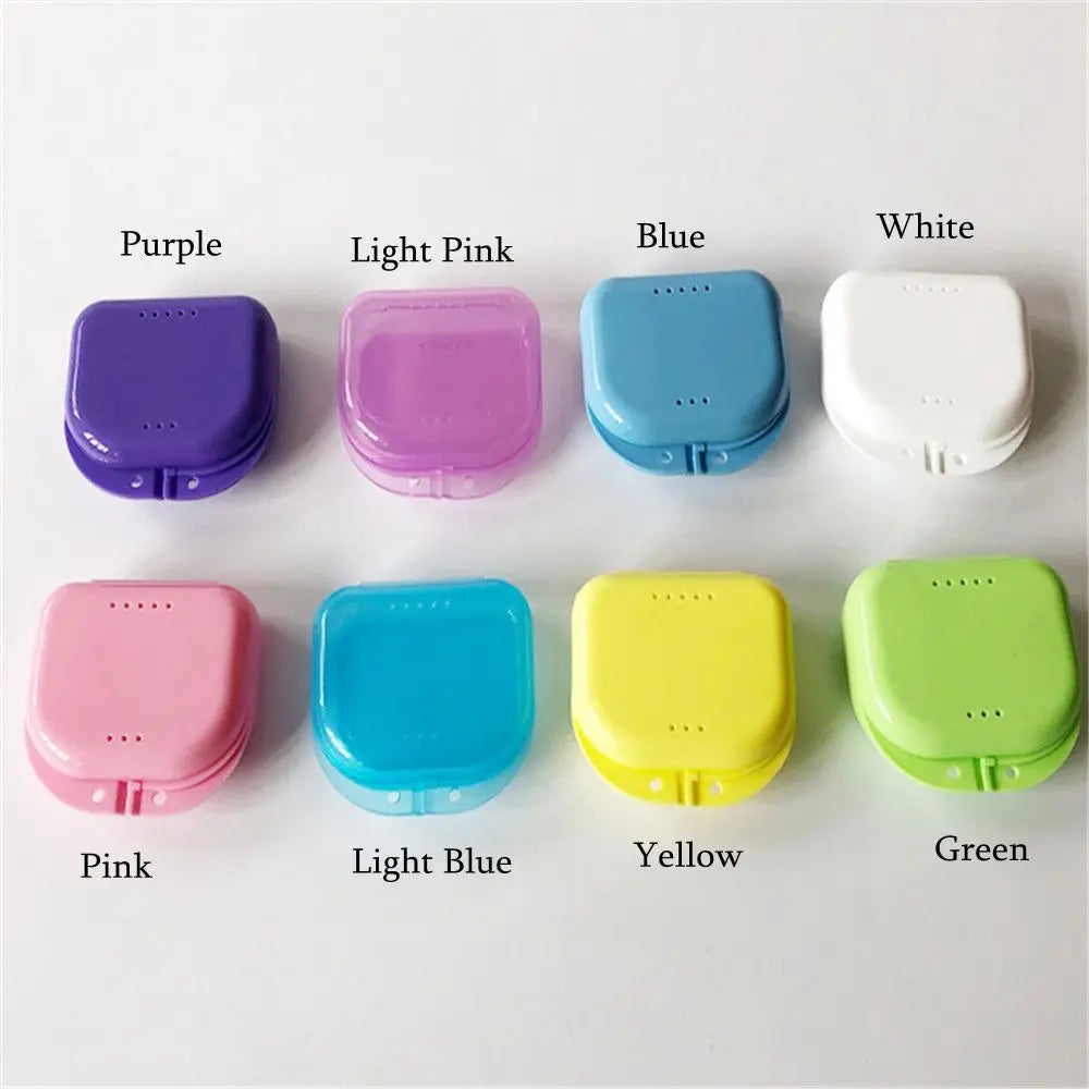 1Pcs Dental Retainer Orthodontic Mouth Guard Denture Storage Case Box Plastic Oral Hygiene Supplies Organizer Accessories
