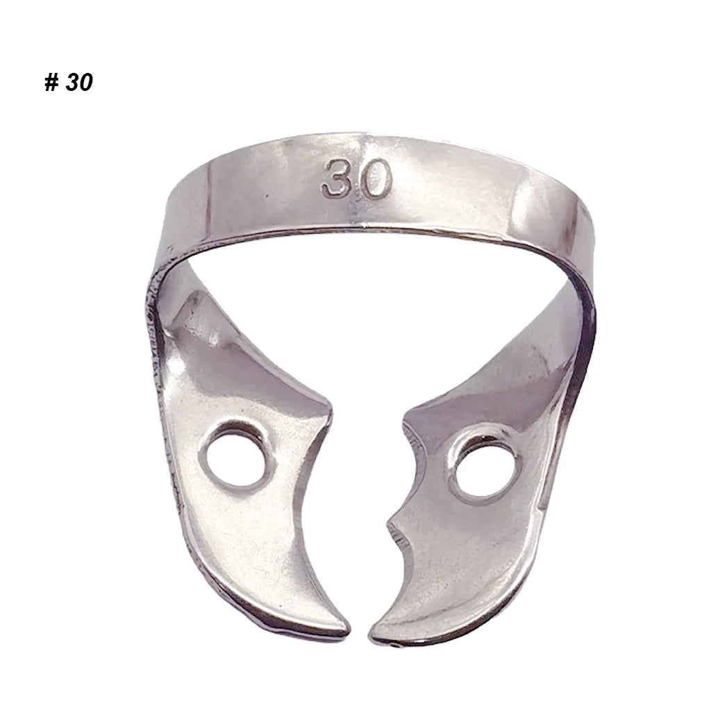 1Pc Dental Rubber Dam Clamps Endodontic Restorative Barrier Clips Stainless Steel Frame Holder for Molar Teeth Dentist Material