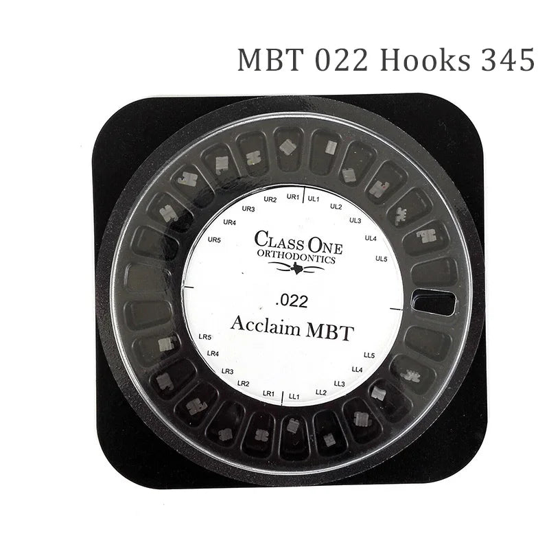 20 Pcs/Pack Dental Ceramic Braces Orthodontics Brackets Roth MBT .022 Slot Hooks 345/3 Dentistry Teeth Alignment Material