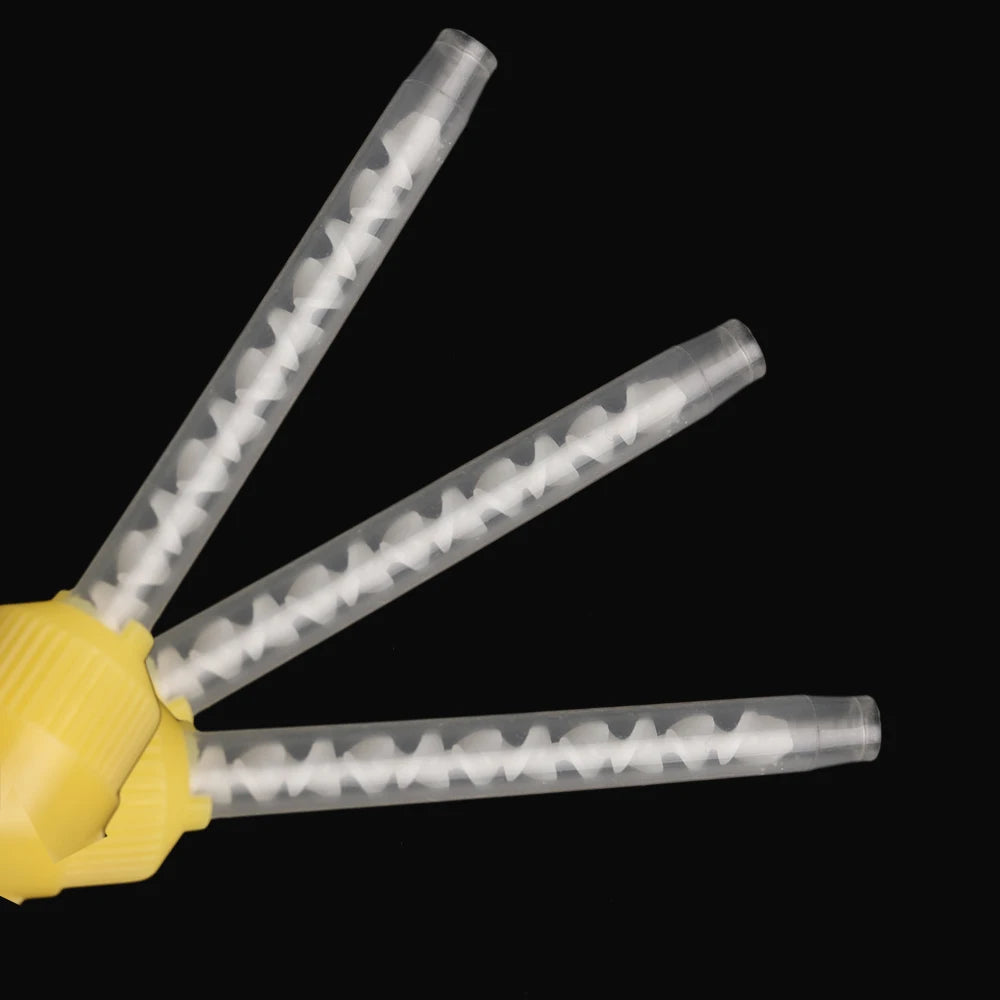 100/50pcs Dental Materials Dentistry Silicone Rubber Conveying Mixing Head Disposable Impression Nozzles Mixing Tips Mixing Tube