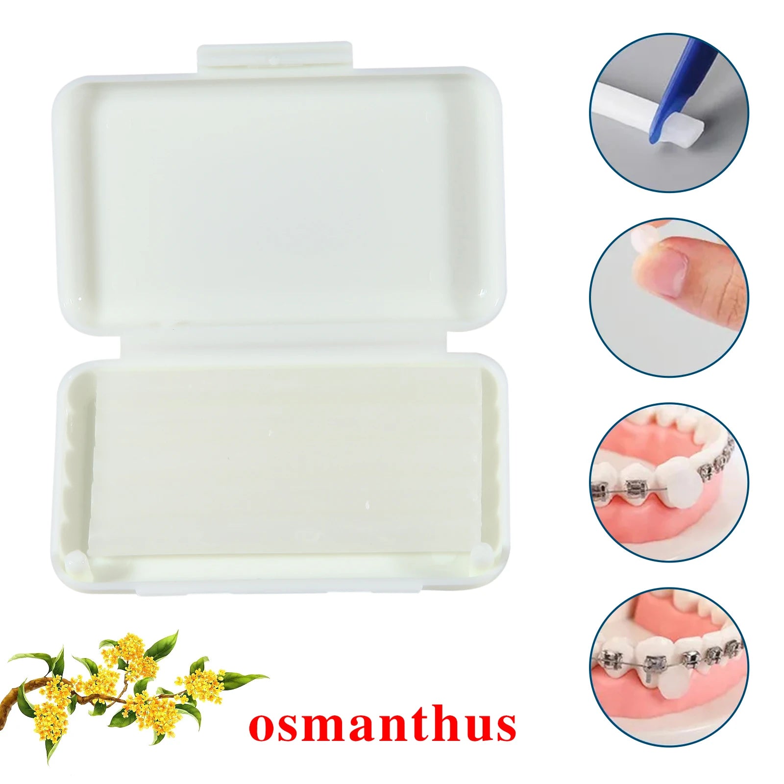 10Packs Dental Orthodontic Relief Wax for Bracket Patient Relief Protect Lips and Gums Irritation Fruit 10 Scents