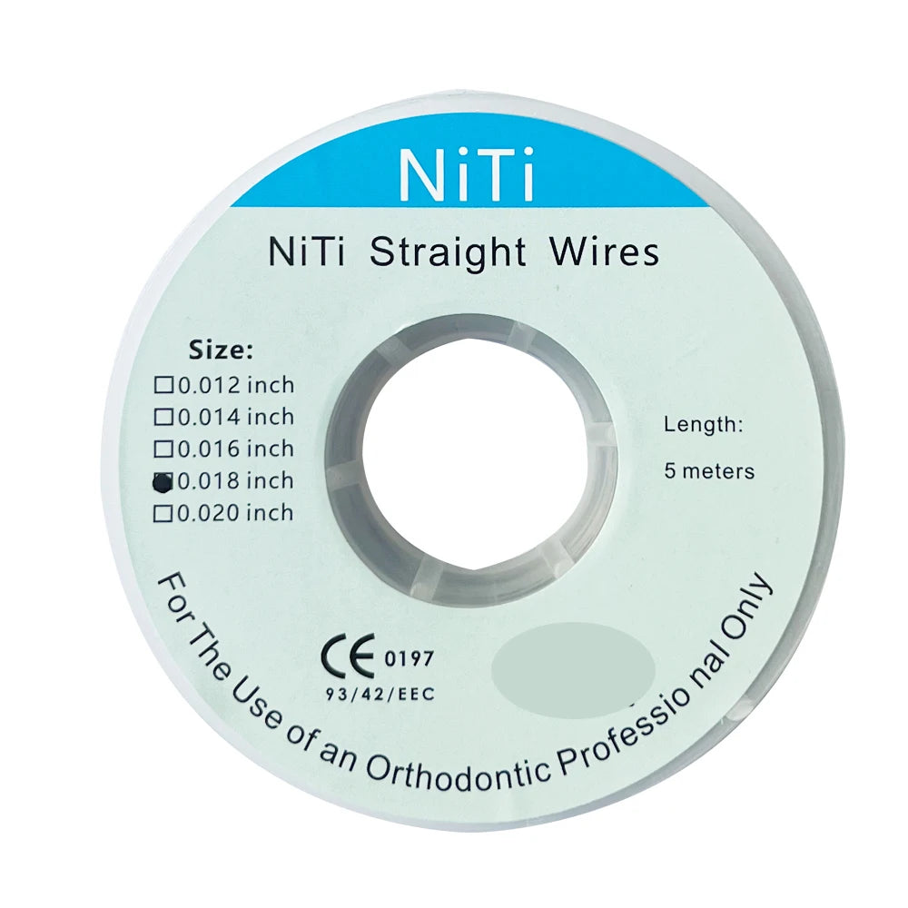 Dental Arch Dental Orthodontic Wire Niti STRAIGHT WIRES 0.012/0.014/0.016/0.018/0.020inch Length 5M Dentistry Tools