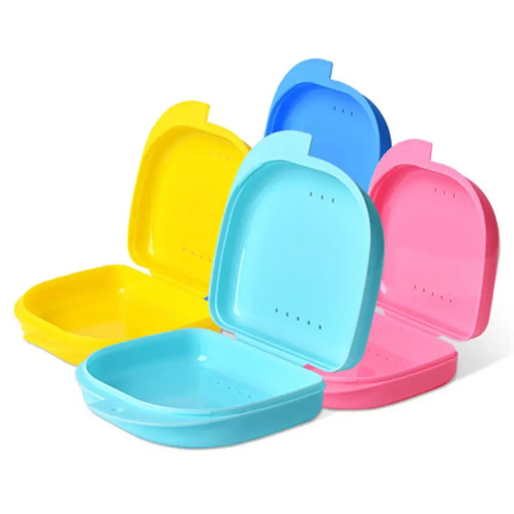 1Pcs Dental Retainer Orthodontic Mouth Guard Denture Storage Case Box Plastic Oral Hygiene Supplies Organizer Accessories
