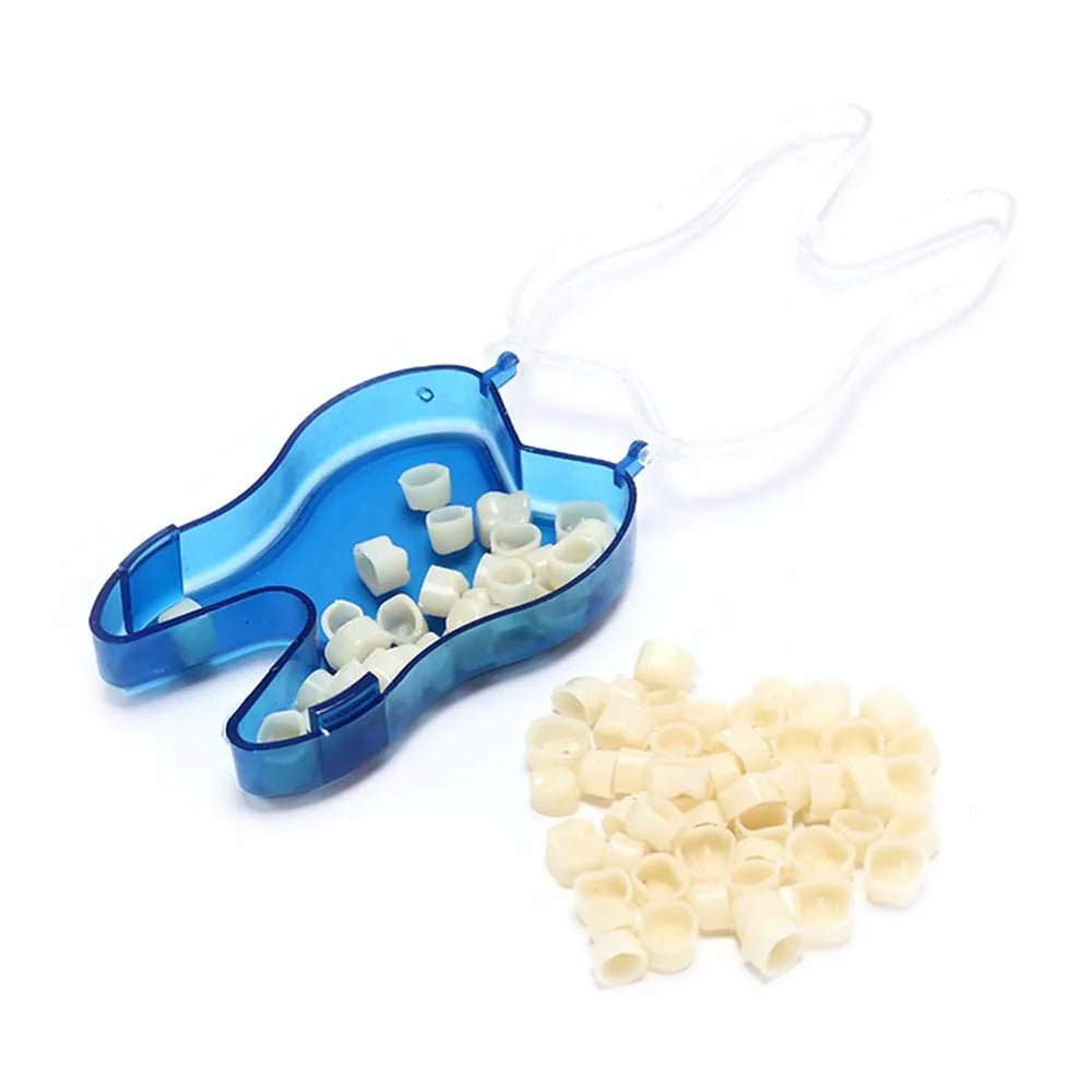 50Pcs Dentistry Dental Temporary Crown Anteriors Posterior Resin Teeth Braces Fake Teeth Material Tooth Whitening Tools