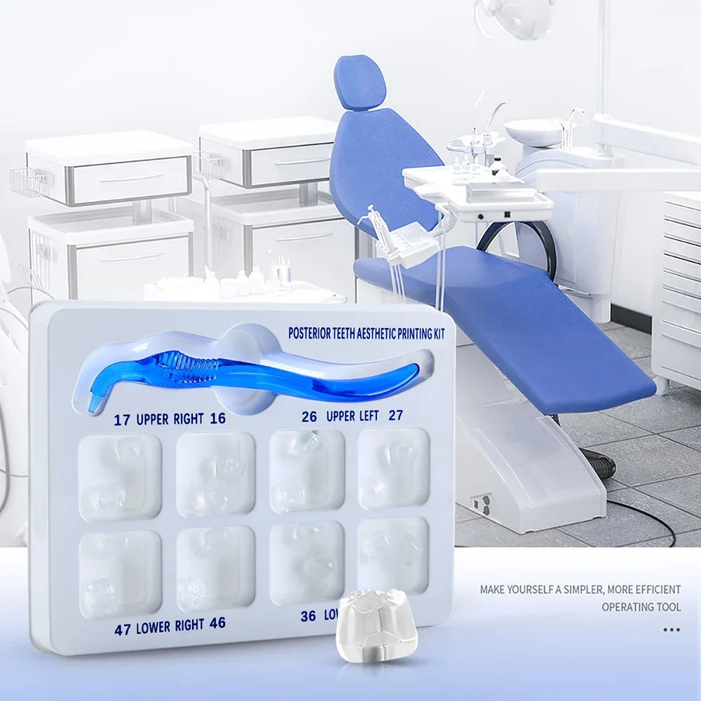 Dental Posterior Teeth Aesthetic Printing Mould Kit For Light Cure Composite Restoration Filling Tools