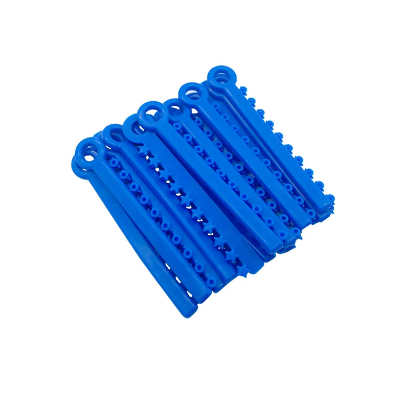 20 Sticks Dental Ligature Ties Orthodontic Elastic Bands Ring Cartoon Star Heart Flower Smiley for Dentistry Archwires Tool