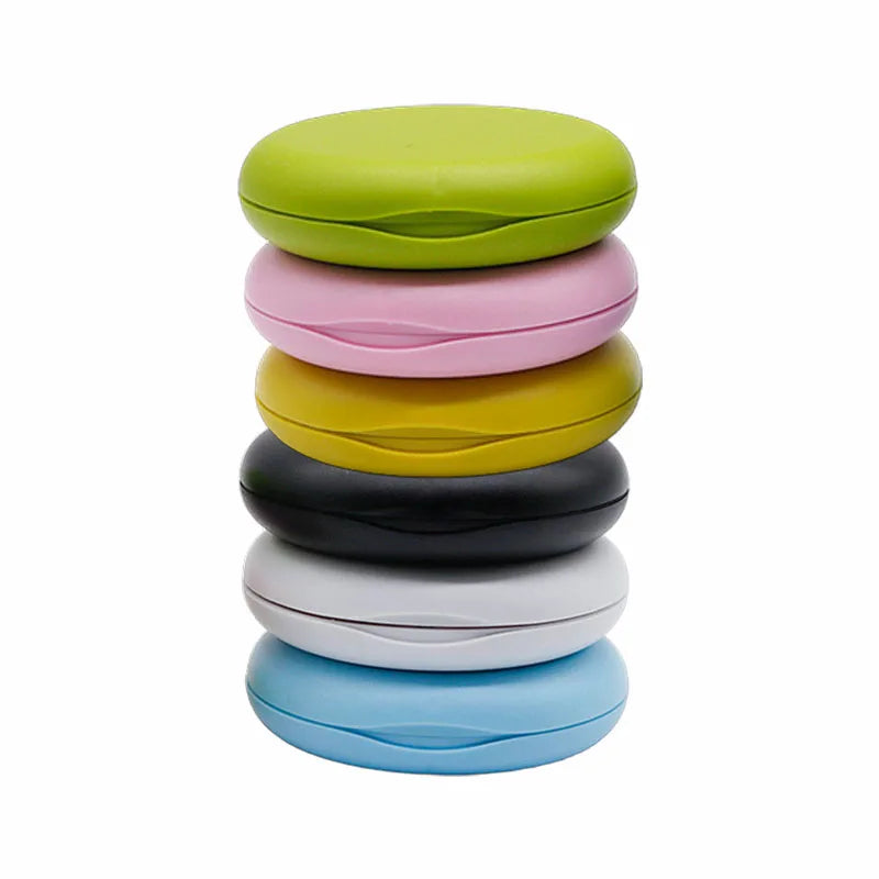 Oral Mouth Guard Aligner Braces Orthodontics Container Retainer Box Portable Travel False Denture Boxes Circular Magnetic Box
