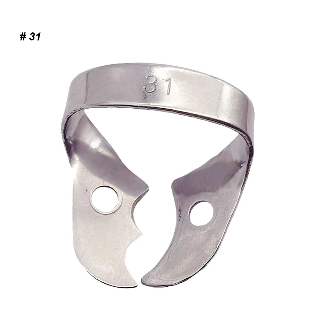 1Pc Dental Rubber Dam Clamps Endodontic Restorative Barrier Clips Stainless Steel Frame Holder for Molar Teeth Dentist Material