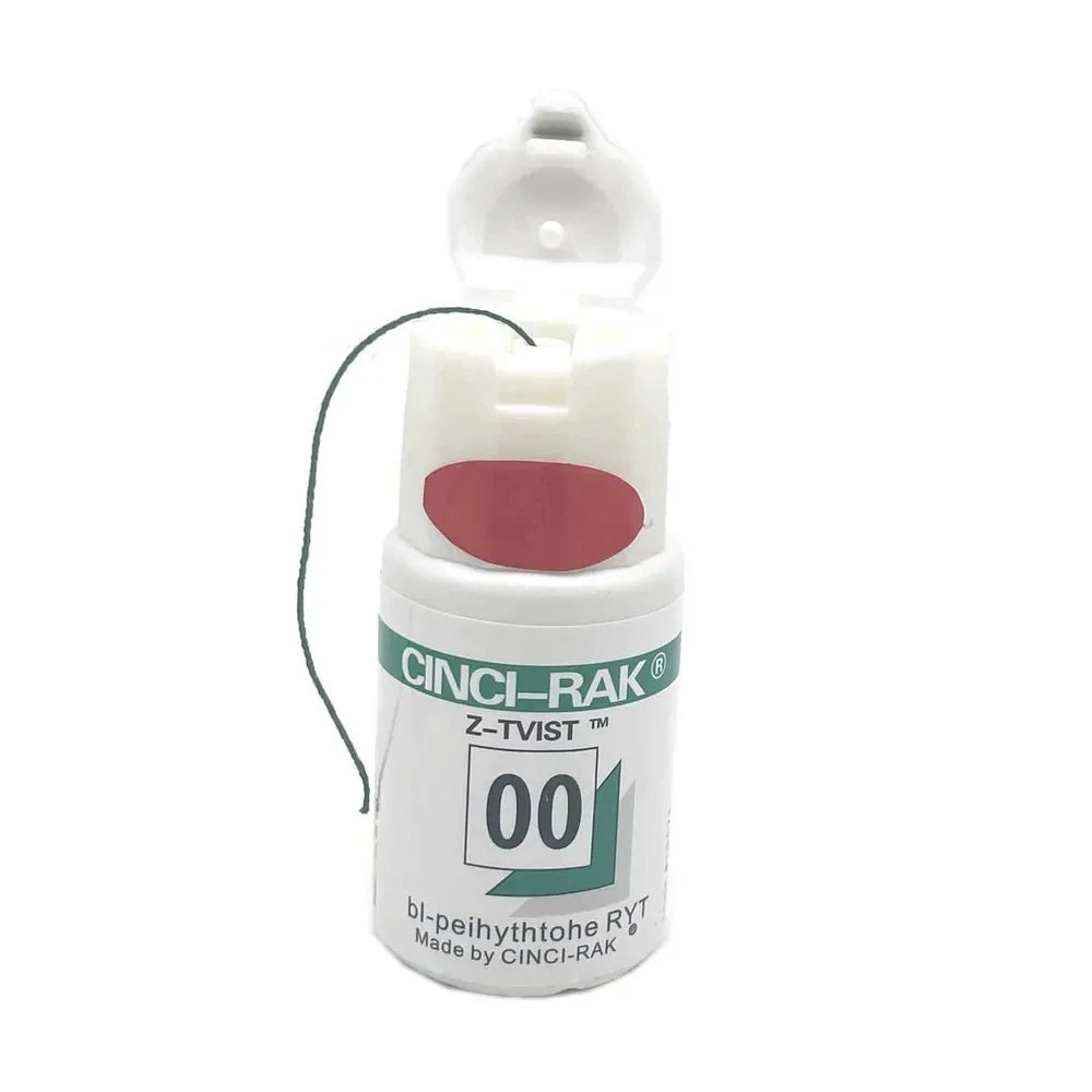 NIGF Dental Thread Disposable Gingival Retraction Cord Knitted Cotton Gum Line Dentist Material 1 Bottle Size 0# 00# 000#
