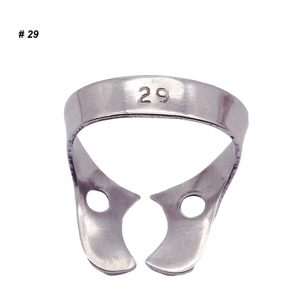 1Pc Dental Rubber Dam Clamps Endodontic Restorative Barrier Clips Stainless Steel Frame Holder for Molar Teeth Dentist Material