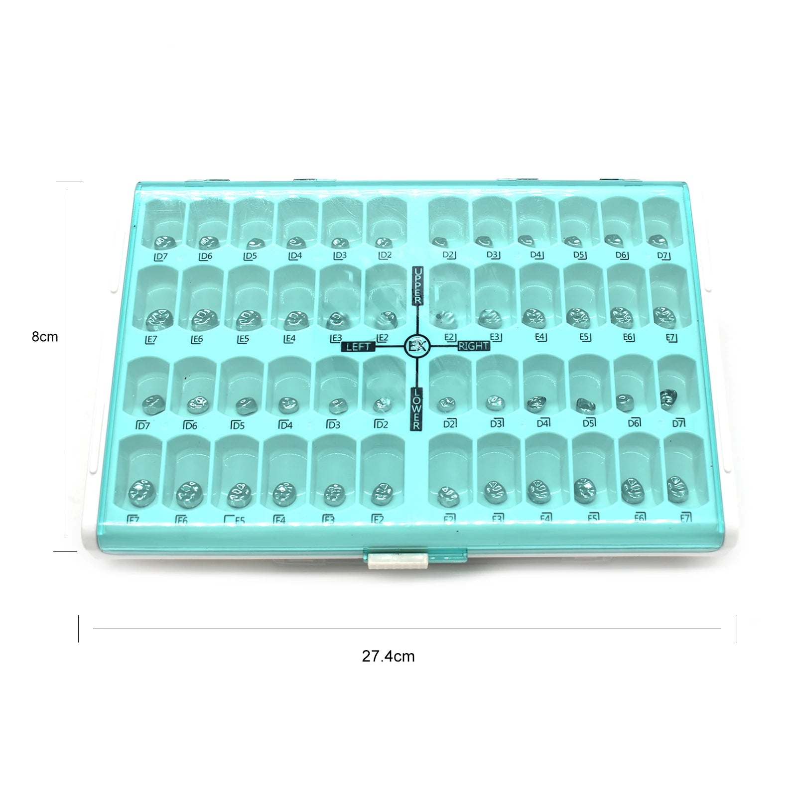 48pcs/box Dental Kid Crowns Preformed Metal Crown Stainless Steel Temporary Crowns Dentistry Orthodontic Materials Therapy Tools