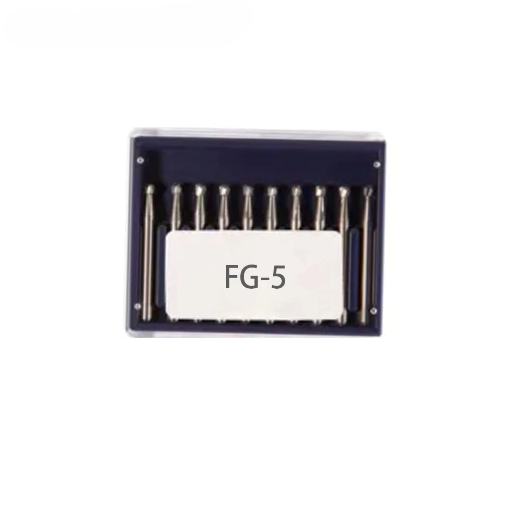 10Pcs/Box Dental Tungsten Carbide Burs Ball Round Head FG Series for High Speed Handpiece Dia.1.6mm Length 19mm FG330 FG169L FG1