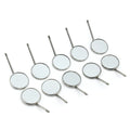 12pcs/set Dental Mouth Mirror Reflector Dentist Equipment Stainless Steel Dental Mouth Mirror Oral Care Tool Set Dental Lab
