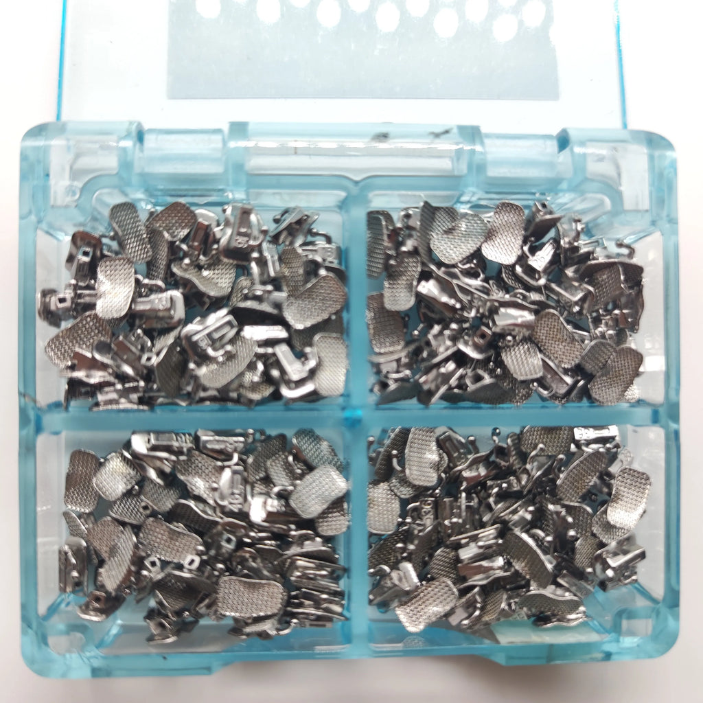 200 Pieces /box Dental Buccal Tubes 1st/2nd MBT/Roth   U1/L1 0.022 Bondable Mesh Base Non-cov Bondable Orthodontics