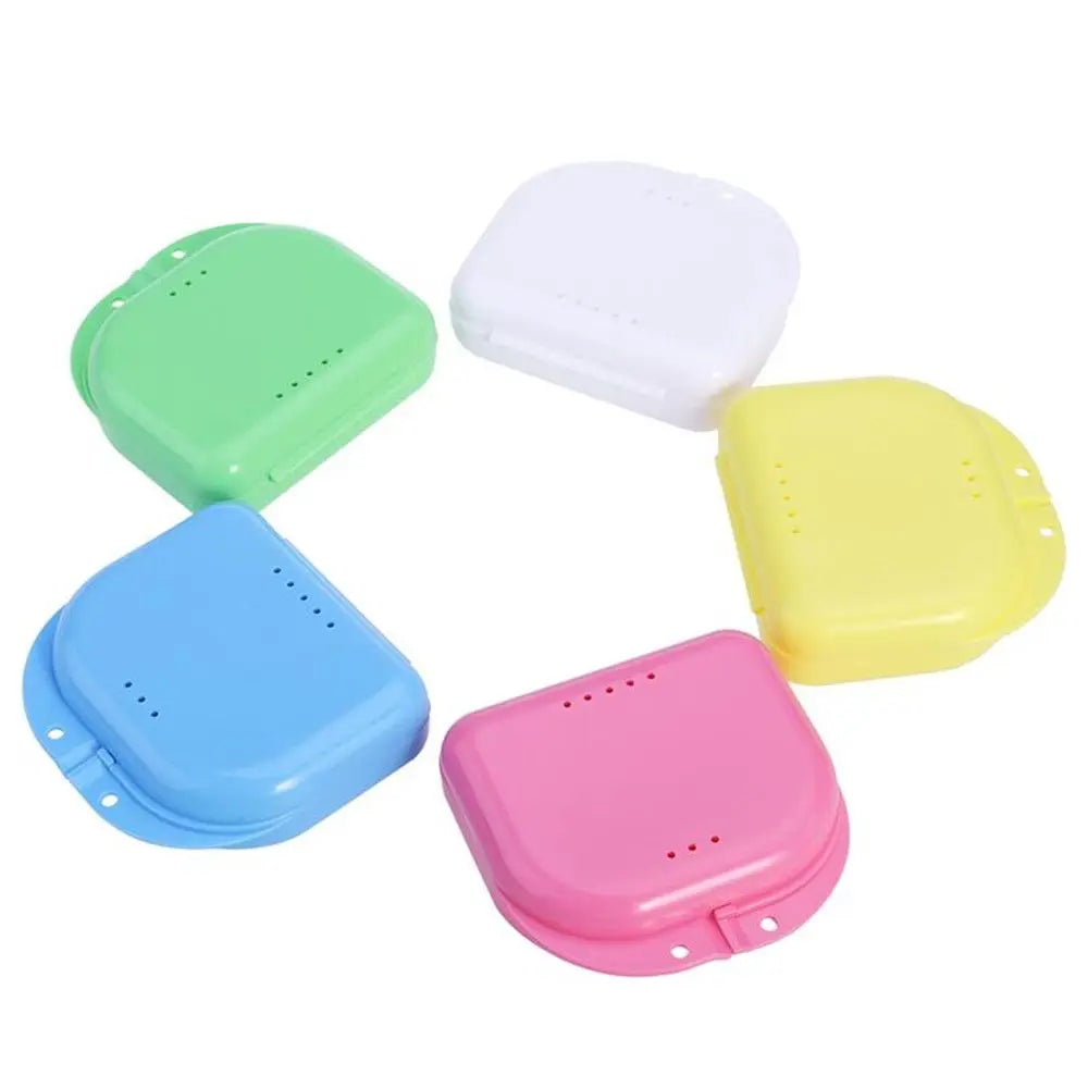 1Pcs Dental Retainer Orthodontic Mouth Guard Denture Storage Case Box Plastic Oral Hygiene Supplies Organizer Accessories
