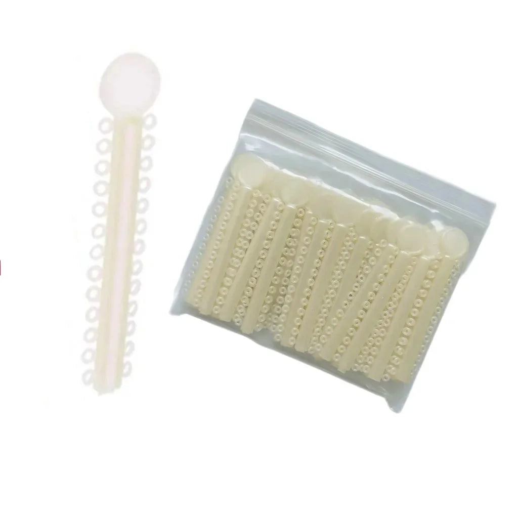 40Sticks=1040PCS Dental Orthodontic Elastic Ligature Ties Bands Ring for teeth Braces Dentist Ligating Gun Placer Tool Ortho