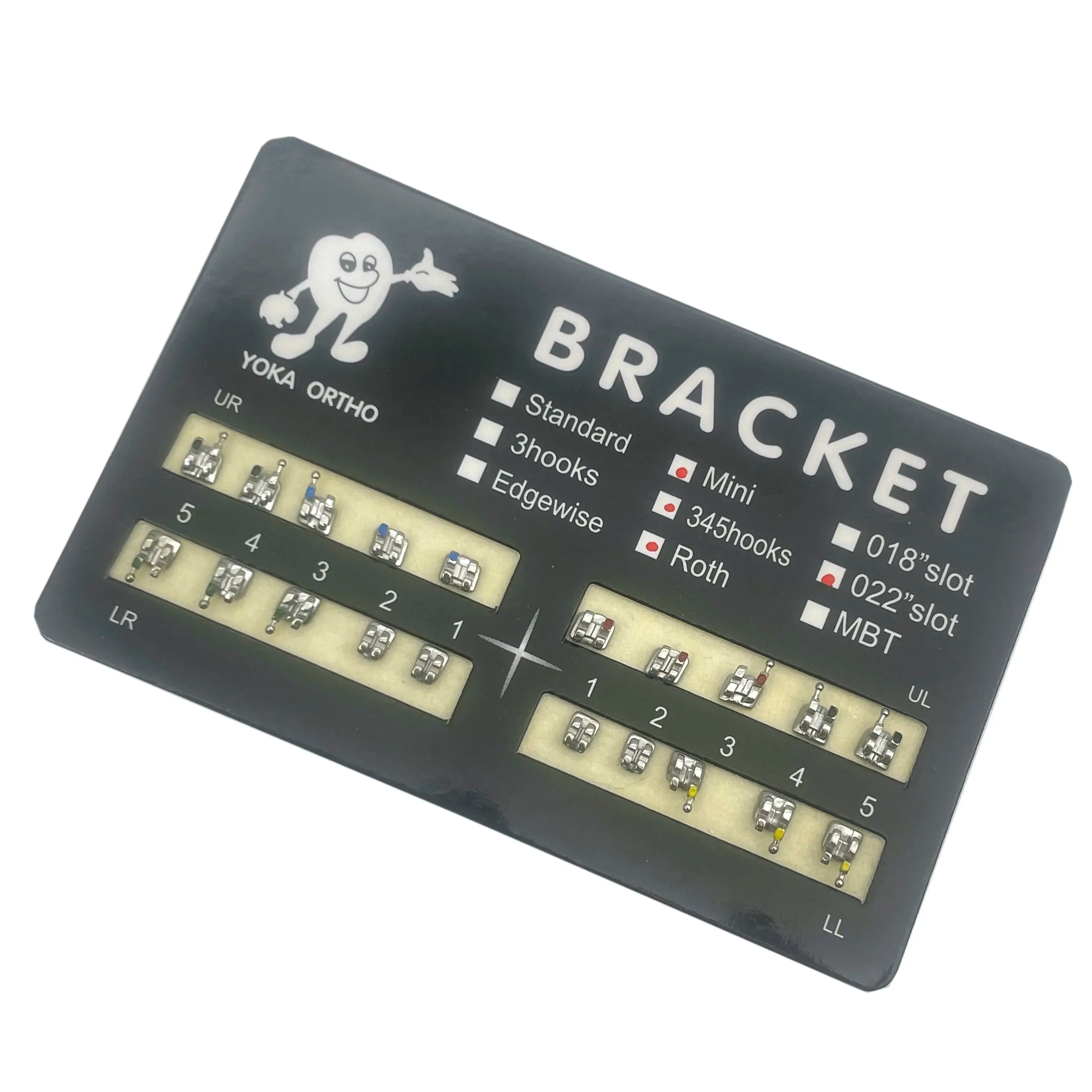 Dental Orthodontic Metal Braces Bracket Mini Roth/MBT/Edgewise 022 Hooks 345 Dental Bracket Dentist Product