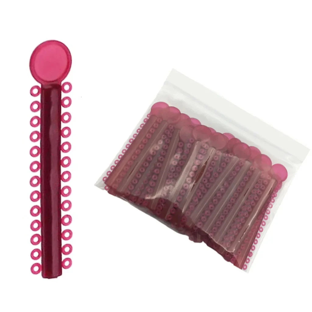 40Sticks=1040PCS Dental Orthodontic Elastic Ligature Ties Bands Ring for teeth Braces Dentist Ligating Gun Placer Tool Ortho