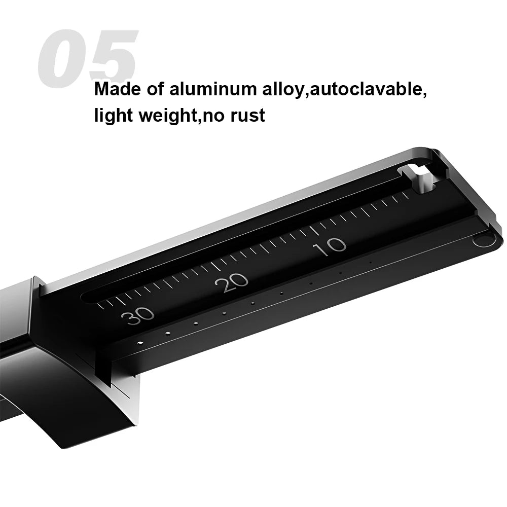 WOODPECKER R1 Plus Dental Endo Ruler High Precision Gutta Percha Measuring Tool Autoclavable Span Measure Scale for Endodontic