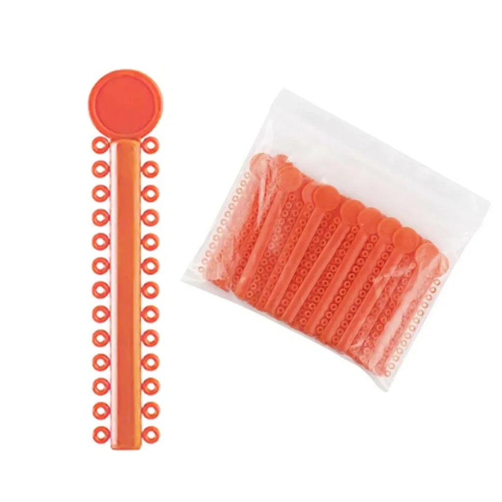 40Sticks=1040PCS Dental Orthodontic Elastic Ligature Ties Bands Ring for teeth Braces Dentist Ligating Gun Placer Tool Ortho