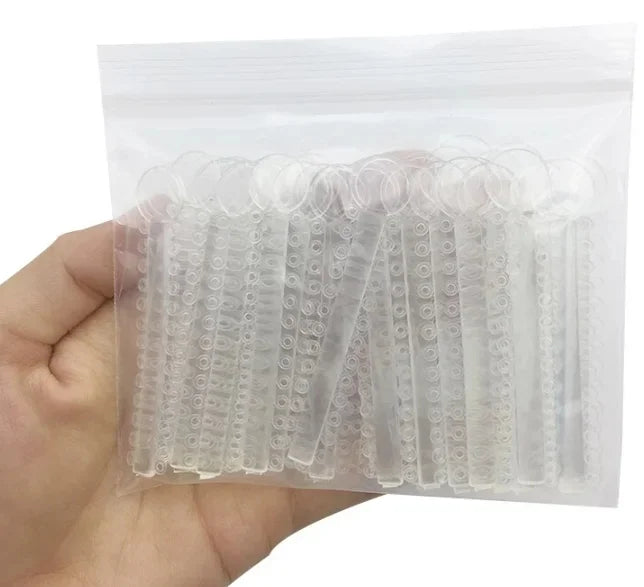 40Sticks=1040PCS Dental Orthodontic Elastic Ligature Ties Bands Ring for teeth Braces Dentist Ligating Gun Placer Tool Ortho