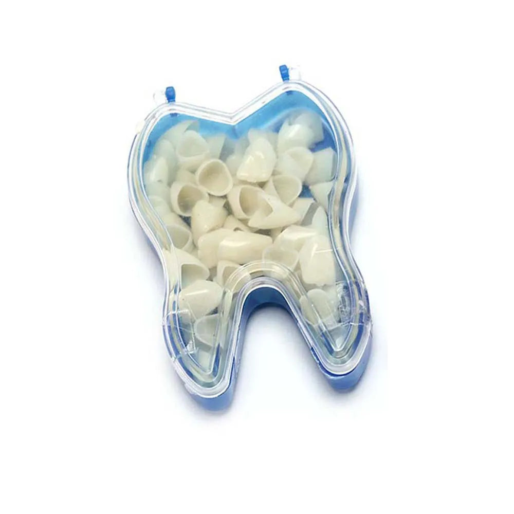 50Pcs Dentistry Dental Temporary Crown Anteriors Posterior Resin Teeth Braces Fake Teeth Material Tooth Whitening Tools